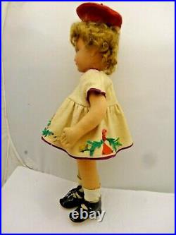 16 French Cloth Doll with Celluloid Head, Very Nice with Charming Face