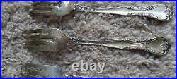 163 Grams STERLING SILVER Antique GORHAM FORKS Lot Of 4 as shown. Very NICE