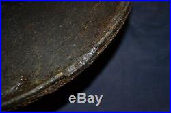 1630 1700 Cast Iron Hearth Griddle Puddle Poured 16 Inch Very Heavy Very Nice