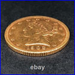 1902 S $5 Liberty Head Gold Half Eagle Very Nice Investment Coin Old Antique Au