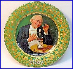 1906 Pfeiffer SILAS MOORE WHISKEY Vienna Art Plates 10 tin beer tray VERY nice