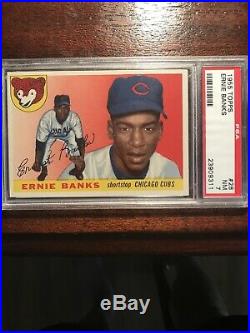 1955 Topps Ernie Banks Chicago Cubs #28 PSA 7 Very Nice