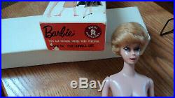 1961 Vntage Blonde Barbie Bubble Cut In Original Box Very Nice Set