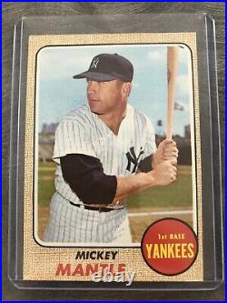1968 Topps Mickey Mantle New York Yankees #280 Baseball Card Very Nice Card