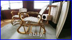 (2) Vintage Mid Century Aluminum Glider Porch Patio Chairs. VERY NICE CONDITION