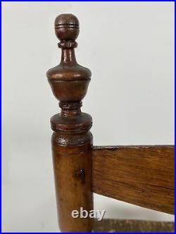A Very Nice Antique Bergen County, New Jersey Ladderback Side Chair 1790s