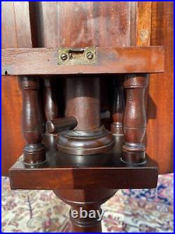 A Very Nice Antique Centennial Mahogany Federal Style Tilt Top Candlestand