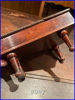 A Very Nice Antique Piano Form Fine Mahogany Jewelry Casket