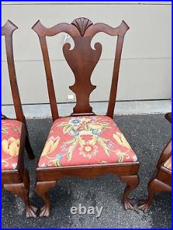 A Very Nice Set of 4 Mahogany Centennial Chippendale Style Chairs, Circa 1880's