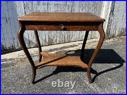 A Very Nice Small Sized Antique American Oak Library Table by Larkin, circa 1900