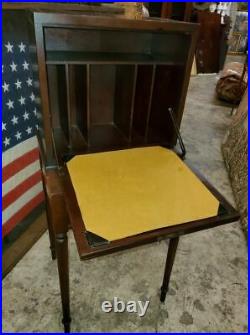 ANTIQUE CAMPAIGN DESK SMALL FOLD DOW DESK With ONE DRAWER VERY NICE