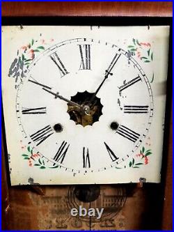 Antique 1800'S New Haven Ogee Weight Driven Clock Very Nice Condition