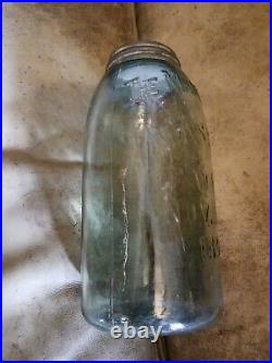 Antique 1858 The Marion Jar With LID Rare Very Nice Collectors Item