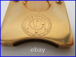 Antique 18k Gold Cigar Cutter With Diamonds Very Nice 12.6 Grams