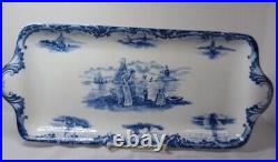 Antique (1910s) 17-3/4 Wedgwood & Co Hague Rectangular Tray Platter Very Nice