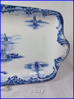 Antique (1910s) 17-3/4 Wedgwood & Co Hague Rectangular Tray Platter Very Nice