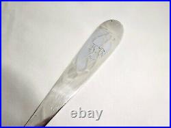 Antique 1917 Magnus Aase Norway 835 Solid Silver 15 Stuffing Spoon, Very Nice