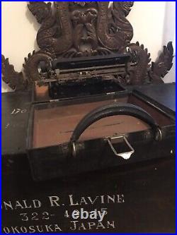 Antique 1920s Corona Typewriter Mod 3 in Case VERY NICE Key West FL Writer