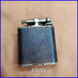 Antique 1928 Clark Lighter with Ostrich Leather Wrapped, Very Nice Condition