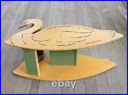 Antique 1930's Alliance Wooden Swan Rocking Horse VERY NICE! Original Owner