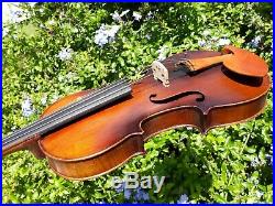 Antique 4/4 Violin Late 1890's Amati Model Very Nice Tone