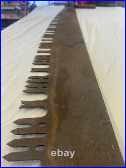 Antique 5-1/2' Two Man Cross Cut Saw with Highly Desirable 6 Blade VERY NICE