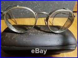 Antique AO Safety Glasses With Metal Case Steampunk Very Nice Shape