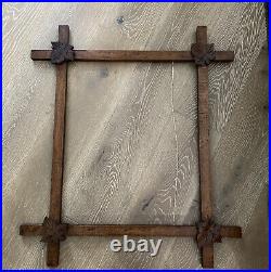 Antique Adirondack Black Forest Large 32 X 38 Picture Frame Very Nice