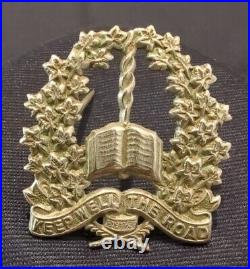 Antique BRANKSOME HALL Girl Cadet Corps Cap Badge Hat Pin Very Nice Used Con
