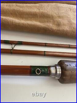 Antique Bamboo Fly Rod 8' 6 CUSTOM MADE Unmarked European VERY NICE