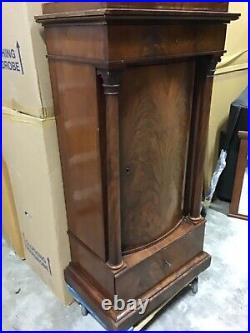 Antique Bar Cabinet 58 High x 24 Long x 17 Deep Very Nice With Working Key