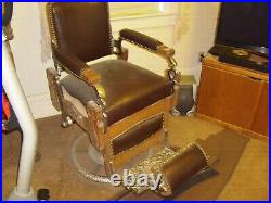 Antique Barber Chair For Sale Koken, Restored! Very Nice