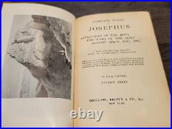 Antique Book Lot Complete Works of Josephus Jewish War Very Nice 4 Volume Set