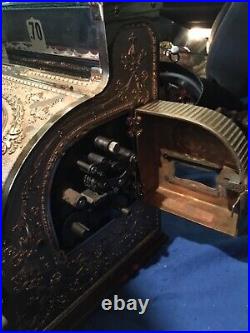 Antique Brass National Cash Register Model 349 Very Nice No Shipping Pickup Only