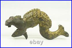 Antique Cast Iron Stevens Sea Serpent Figural Animated Cap Gun Very Nice