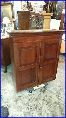 Antique Cherry Wall Hanging Cabinet Cupboard Very Nice