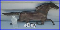 Antique Copper Horse Weathervane Accessory Lightning Rod 24 Long Very Nice