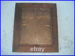 Antique Deep Walnut Shadow Box Picture Frame Very Nice
