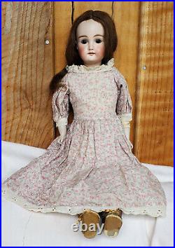 Antique Doll 17.5 German Character Child 1888 Bisque wCloth Body very nice cond