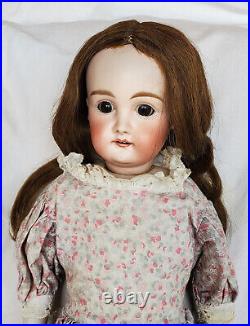 Antique Doll 17.5 German Character Child 1888 Bisque wCloth Body very nice cond