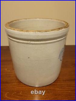 Antique EAGLE #2 Stoneware Crock Salt Glaze Vintage 2 Gallon VERY RARE & NICE