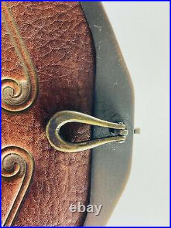 Antique Edwardian Leather Turnloc Purse VERY NICE