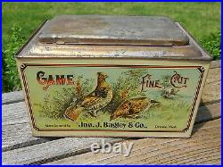 Antique Game Tobacco Tin Litho Advertising Very Nice RARE