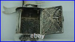 Antique German 800 Silver 9 1/4 Spice Tower Very Nice