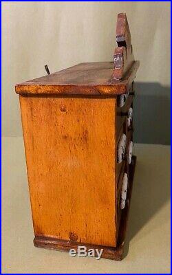 Antique German Wood Spice Cabinet Very Nice Condition