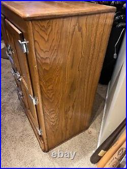 Antique Glacier Ice Box Refinished & Restored Hardware Very Nice