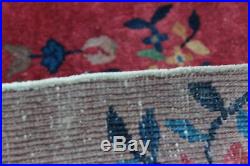 Antique Hand Made Art Deco Nichols Chinese Wool Rug Carpet Very Nice 47 x 81