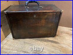 Antique Handmade Wooden 6 Drawer Machinist Tool Chest 1800s VERY NICE