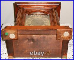 Antique JUNGHANS Quarter Chime 8-Day Key Wind Mantel Clock! VERY NICE! WORKS