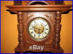 Antique Kienzle Free Swinger Balcony Wall Clock 8-day, Time/strike Very Nice